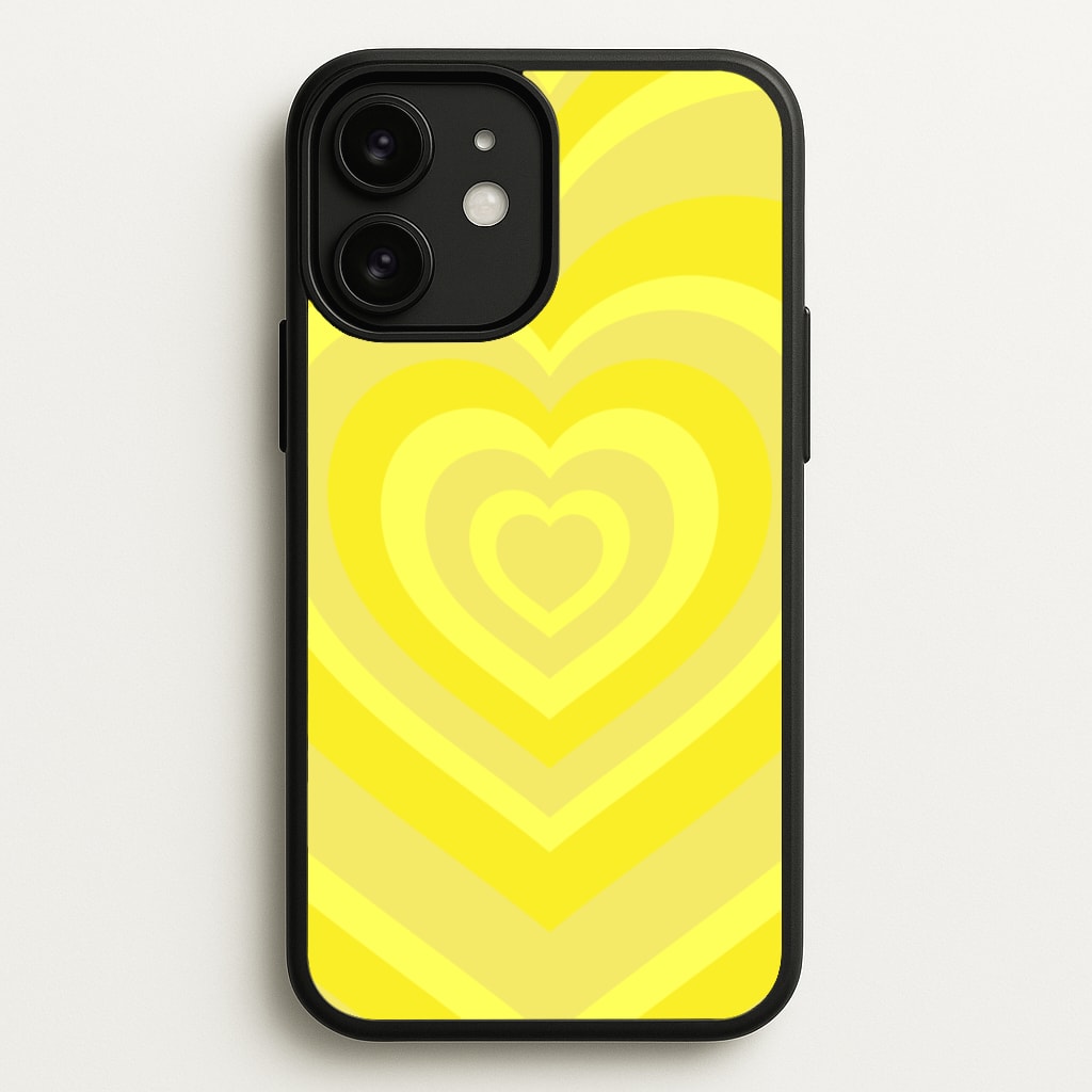 Yellow - Colourful Hearts - Colourful Hearts Phone Case for iPhone 11