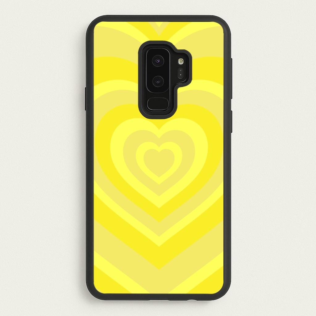 Yellow - Colourful Hearts - Colourful Hearts Phone Case for Galaxy S9 Plus