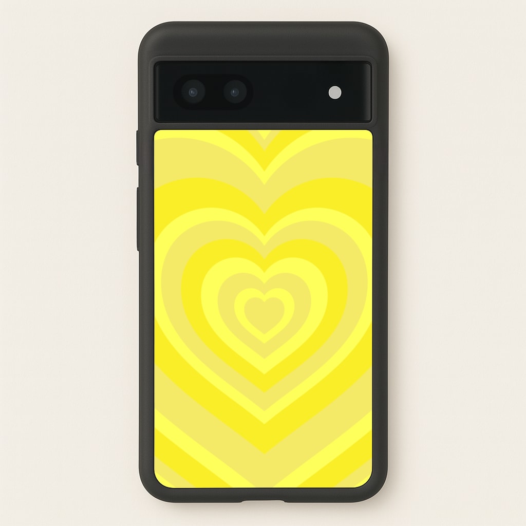 Yellow - Colourful Hearts - Colourful Hearts Phone Case for Google Pixel 6a