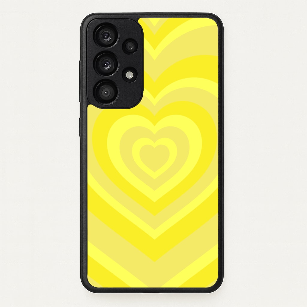 Yellow - Colourful Hearts - Colourful Hearts Phone Case for Galaxy A33