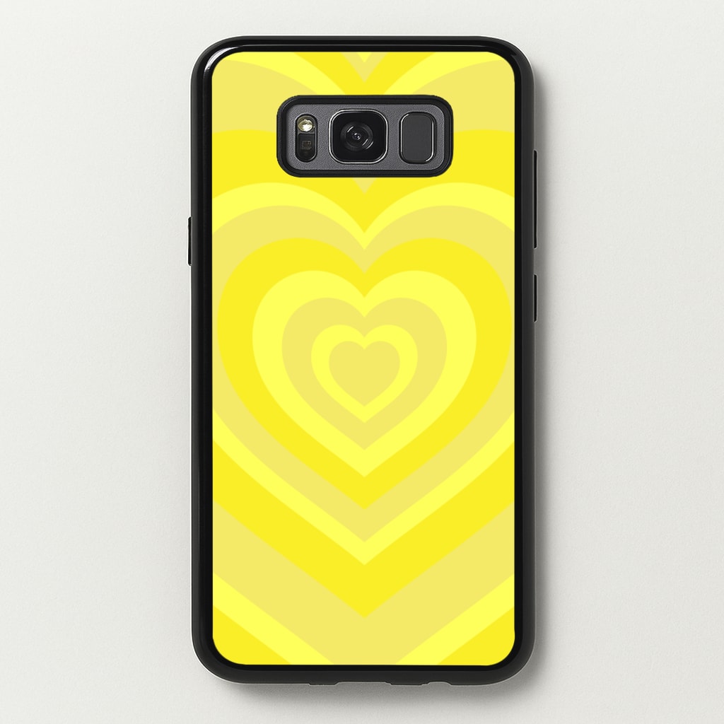Yellow - Colourful Hearts - Colourful Hearts Phone Case for Galaxy S8