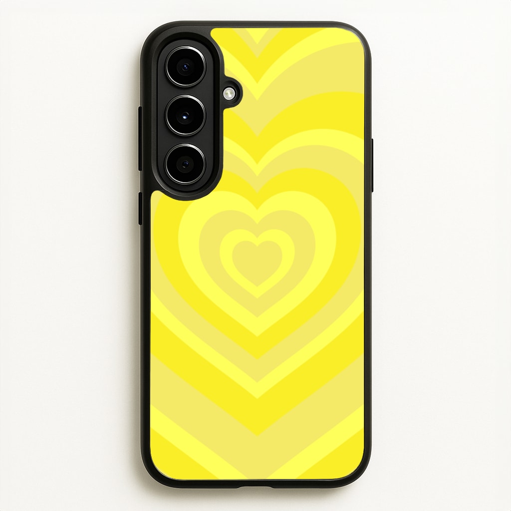 Yellow - Colourful Hearts - Colourful Hearts Phone Case for Galaxy A56