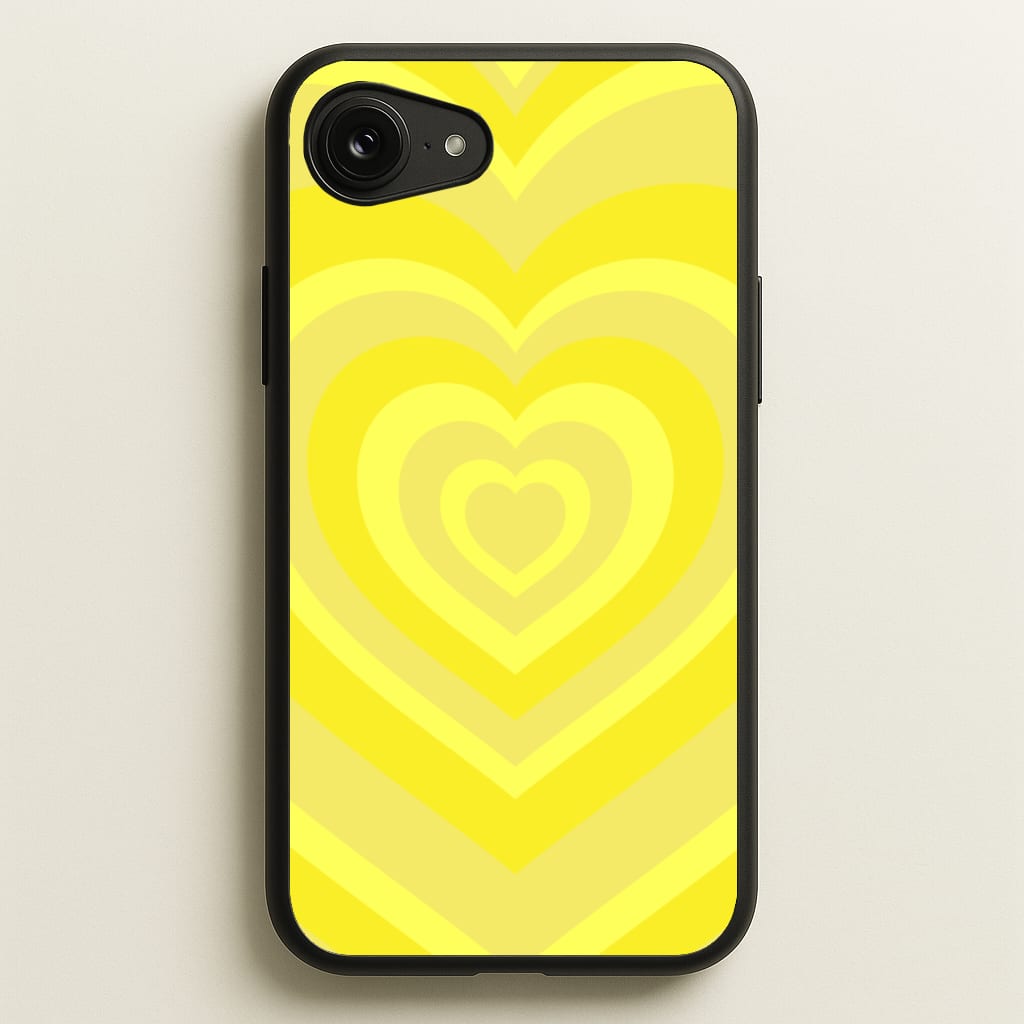 Yellow - Colourful Hearts - Colourful Hearts Phone Case for iPhone 16e