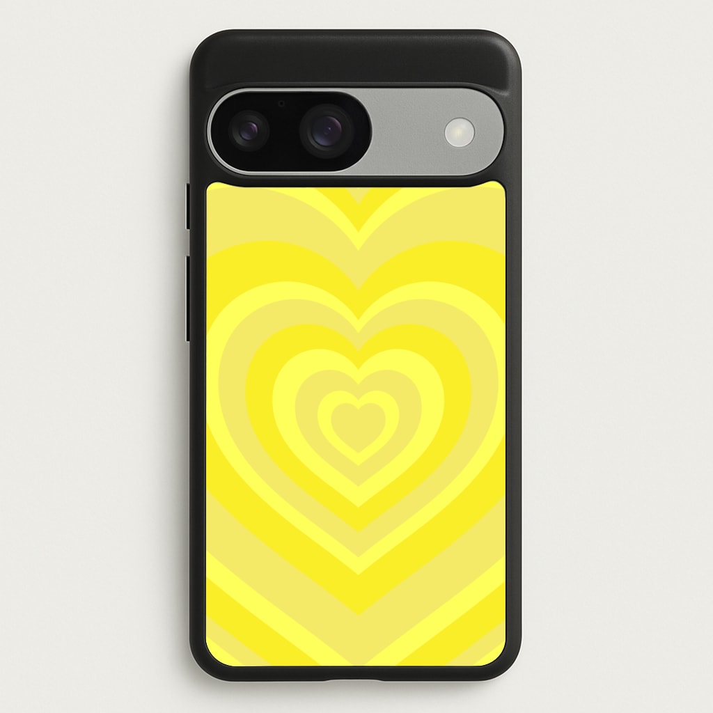 Yellow - Colourful Hearts - Colourful Hearts Phone Case for Google Pixel 9 / 9 Pro