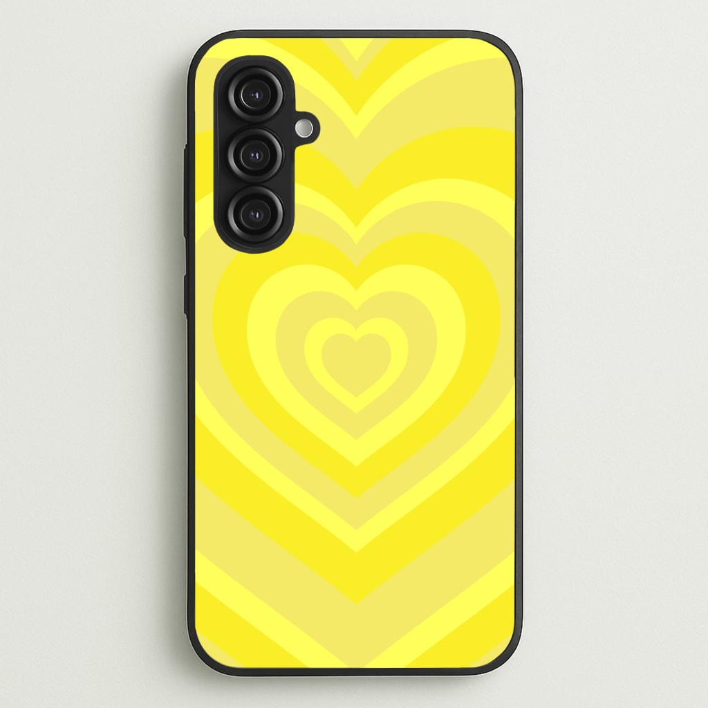 Yellow - Colourful Hearts - Colourful Hearts Phone Case for Galaxy S23FE