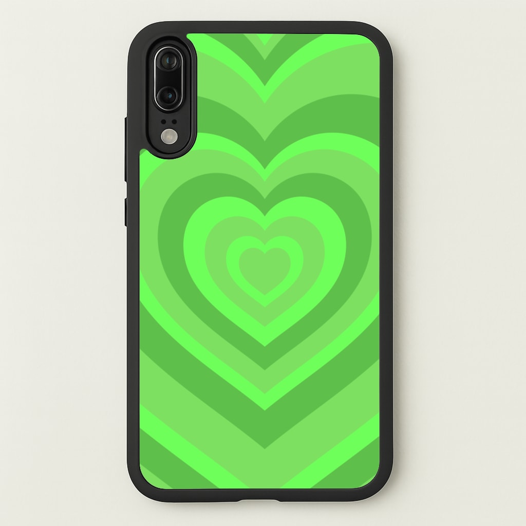 Green - Colourful Hearts - Colourful Hearts Phone Case for Huawei P20