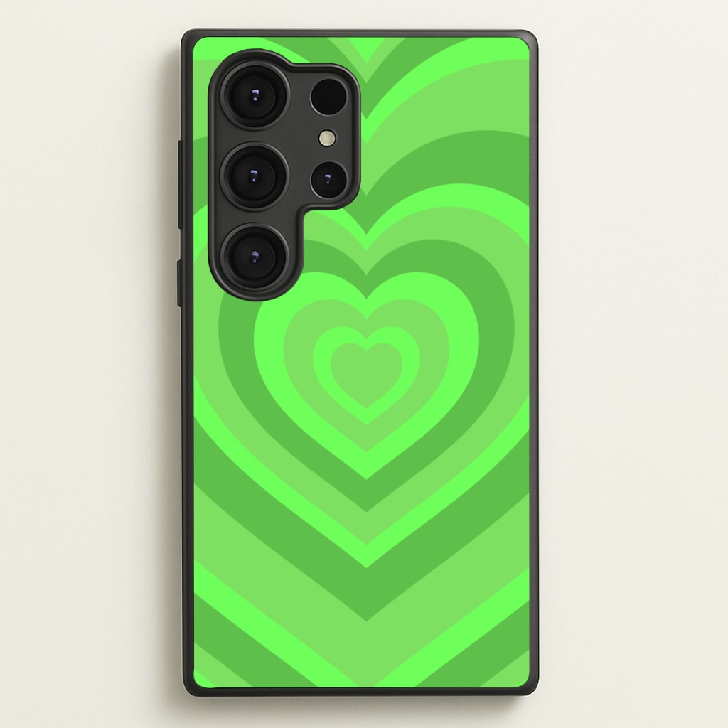 Green - Colourful Hearts - Colourful Hearts Phone Case for Galaxy S25 Ultra