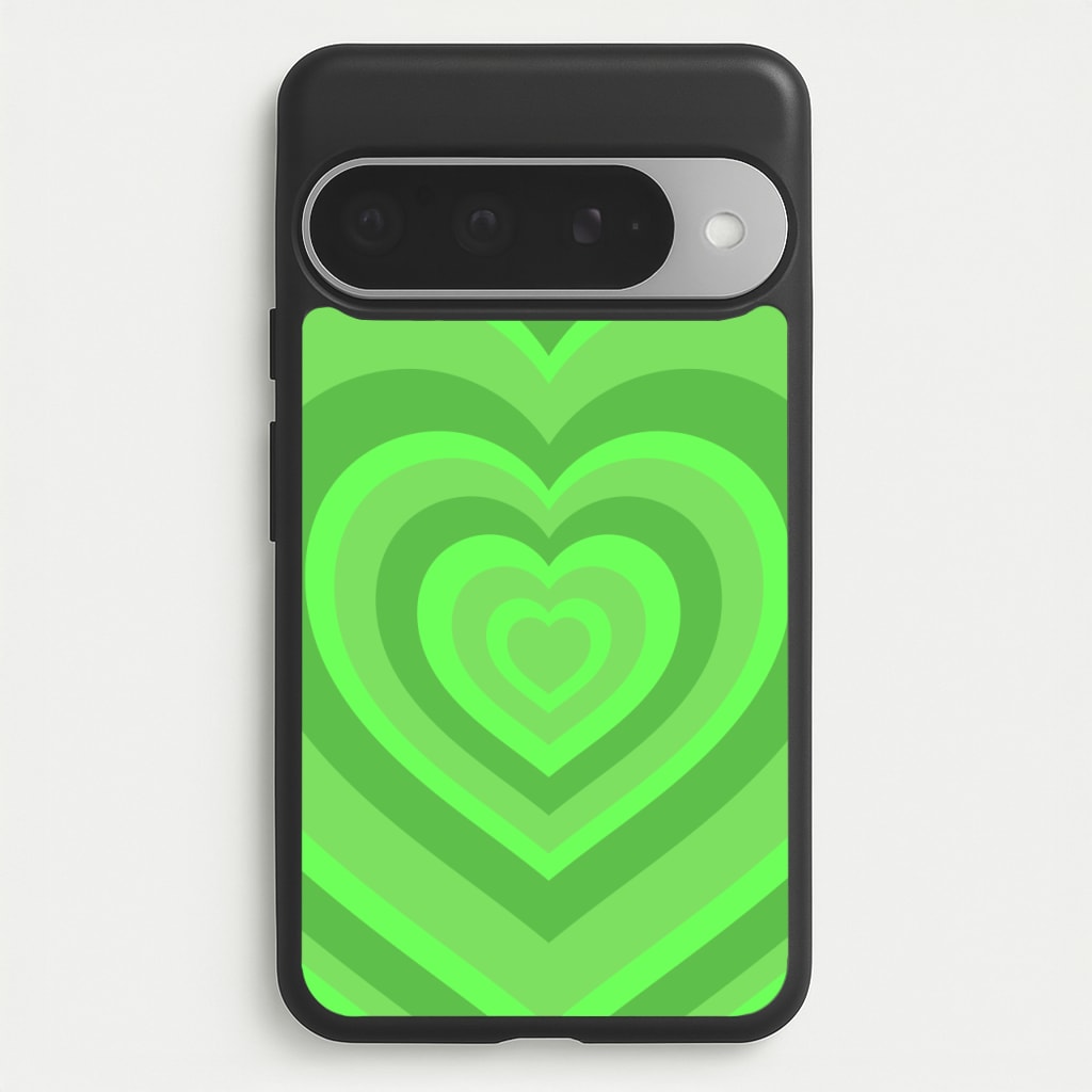 Green - Colourful Hearts Phone Case for Google Pixel 10 Pro XL