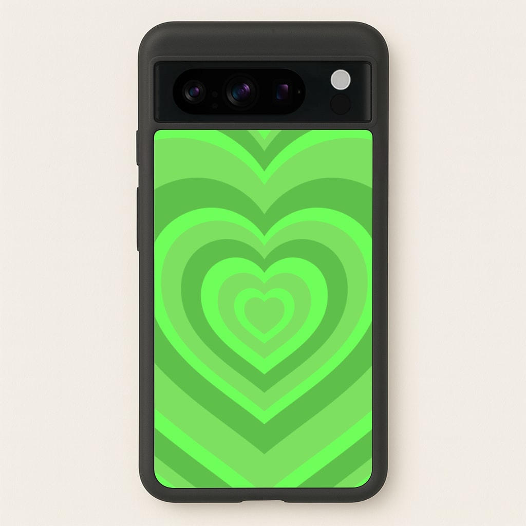Green - Colourful Hearts - Colourful Hearts Phone Case for Google Pixel 8 Pro