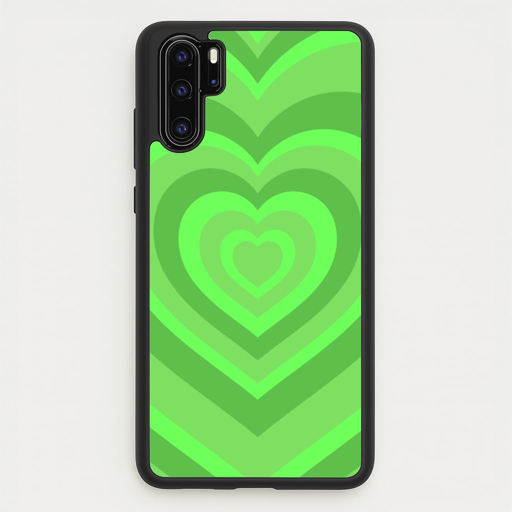 Green - Colourful Hearts - Colourful Hearts Phone Case for Huawei P30 Pro