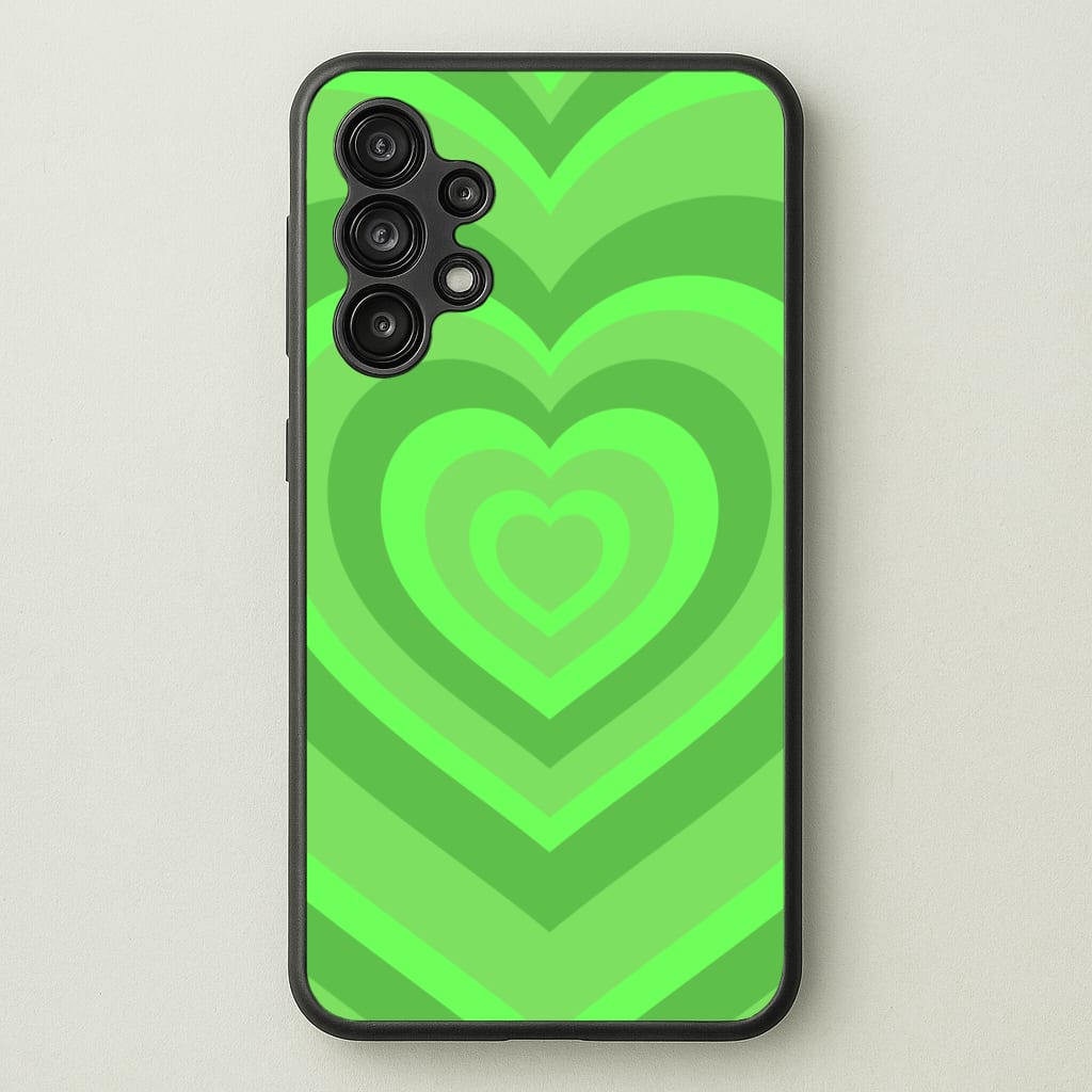 Green - Colourful Hearts - Colourful Hearts Phone Case for Galaxy A13