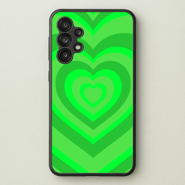 Green - Colourful Hearts - Colourful Hearts Phone Case for Galaxy A13