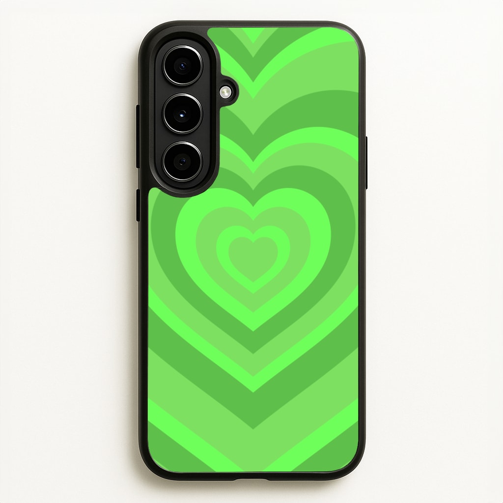 Green - Colourful Hearts - Colourful Hearts Phone Case for Galaxy A56