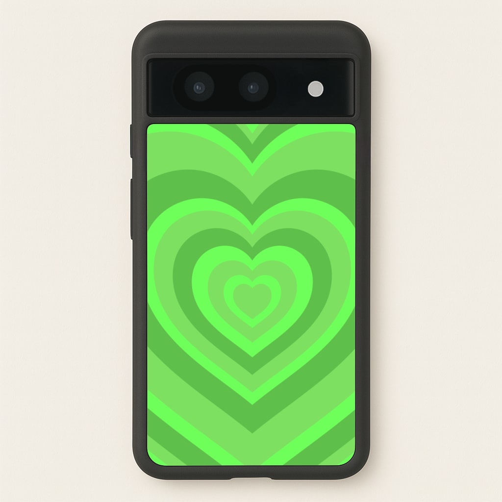 Green - Colourful Hearts - Colourful Hearts Phone Case for Google Pixel 8a