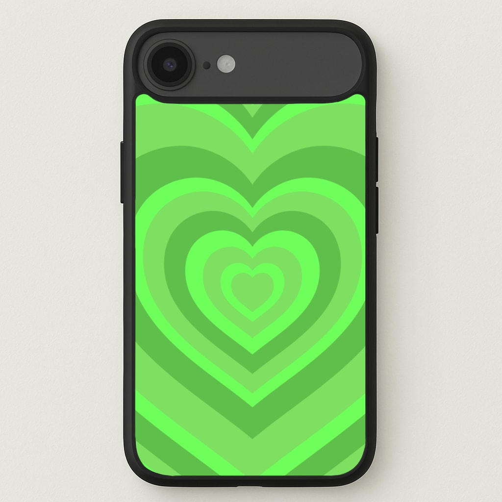 Green - Colourful Hearts Phone Case for iPhone 17 Air