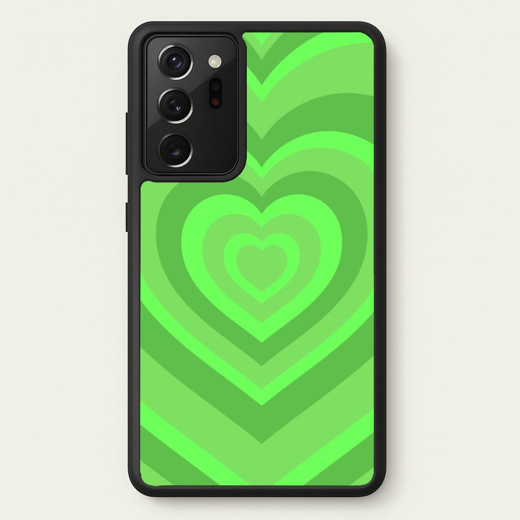 Green - Colourful Hearts - Colourful Hearts Phone Case for Galaxy Note 20 Ultra