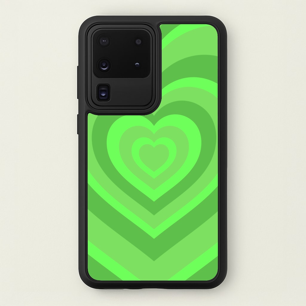 Green - Colourful Hearts - Colourful Hearts Phone Case for Galaxy S20 Ultra