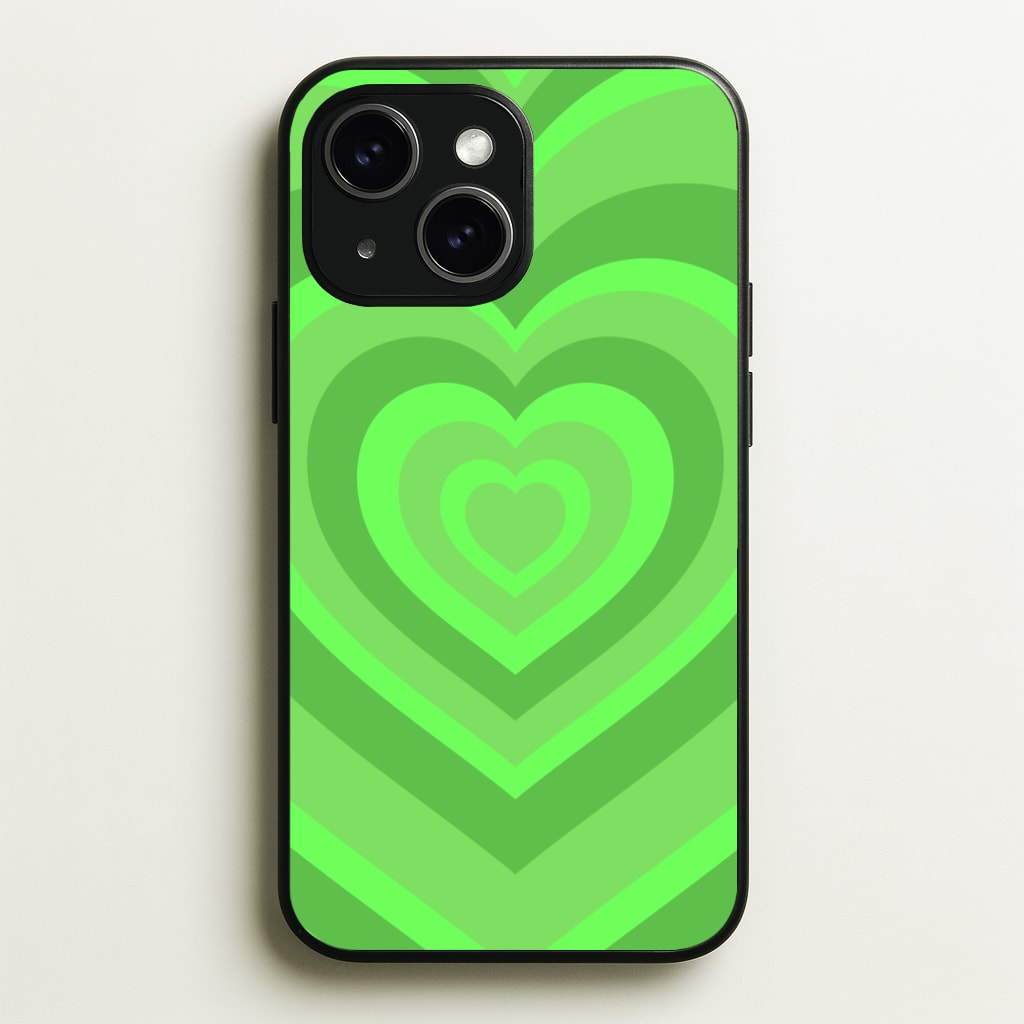 Green - Colourful Hearts - Colourful Hearts Phone Case for iPhone 15 Plus