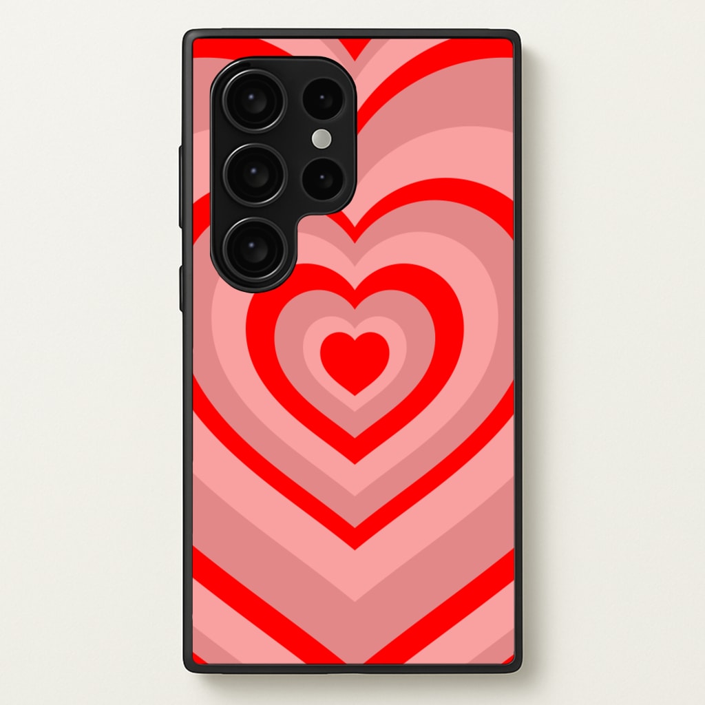 Red - Colourful Hearts - Colourful Hearts Phone Case for Galaxy S24 Ultra