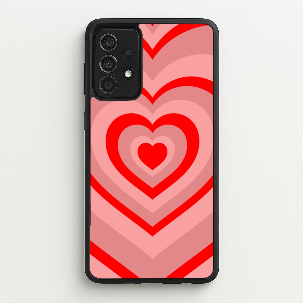 Red - Colourful Hearts - Colourful Hearts Phone Case for Galaxy A52 / A52s