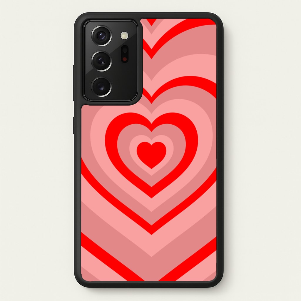 Red - Colourful Hearts - Colourful Hearts Phone Case for Galaxy Note 20 Ultra