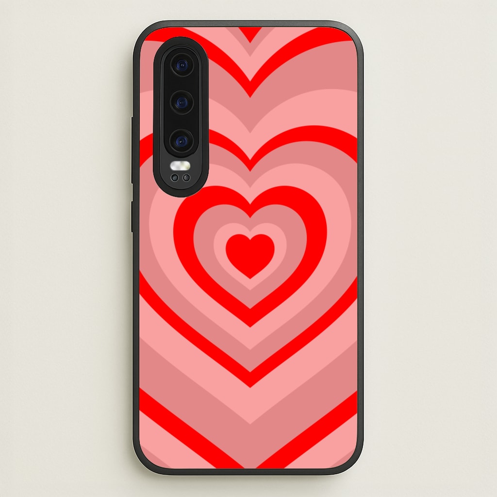 Red - Colourful Hearts - Colourful Hearts Phone Case for Huawei P30