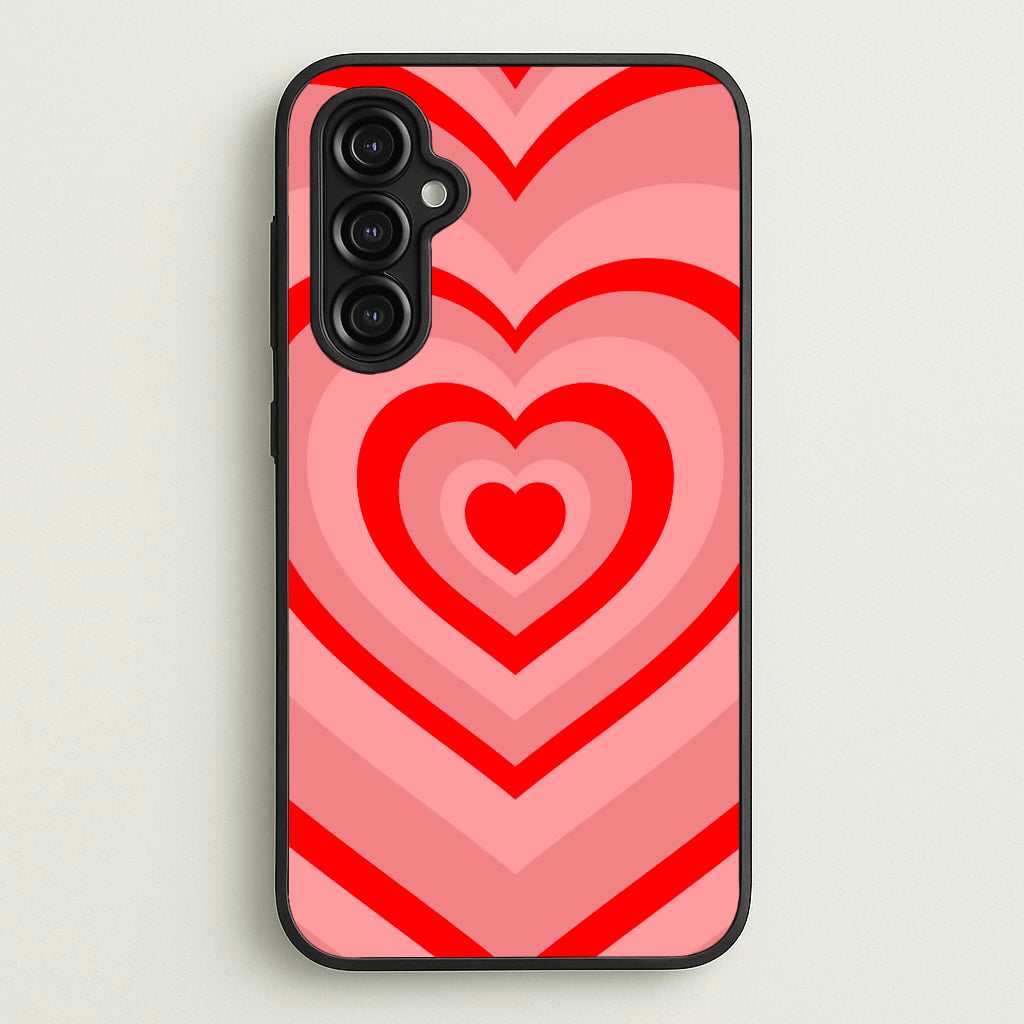 Red - Colourful Hearts - Colourful Hearts Phone Case for Galaxy A14