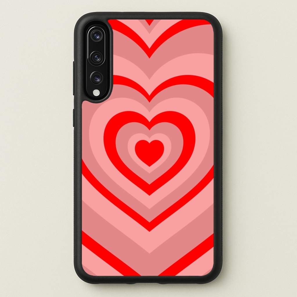 Red - Colourful Hearts - Colourful Hearts Phone Case for Huawei P20 Pro