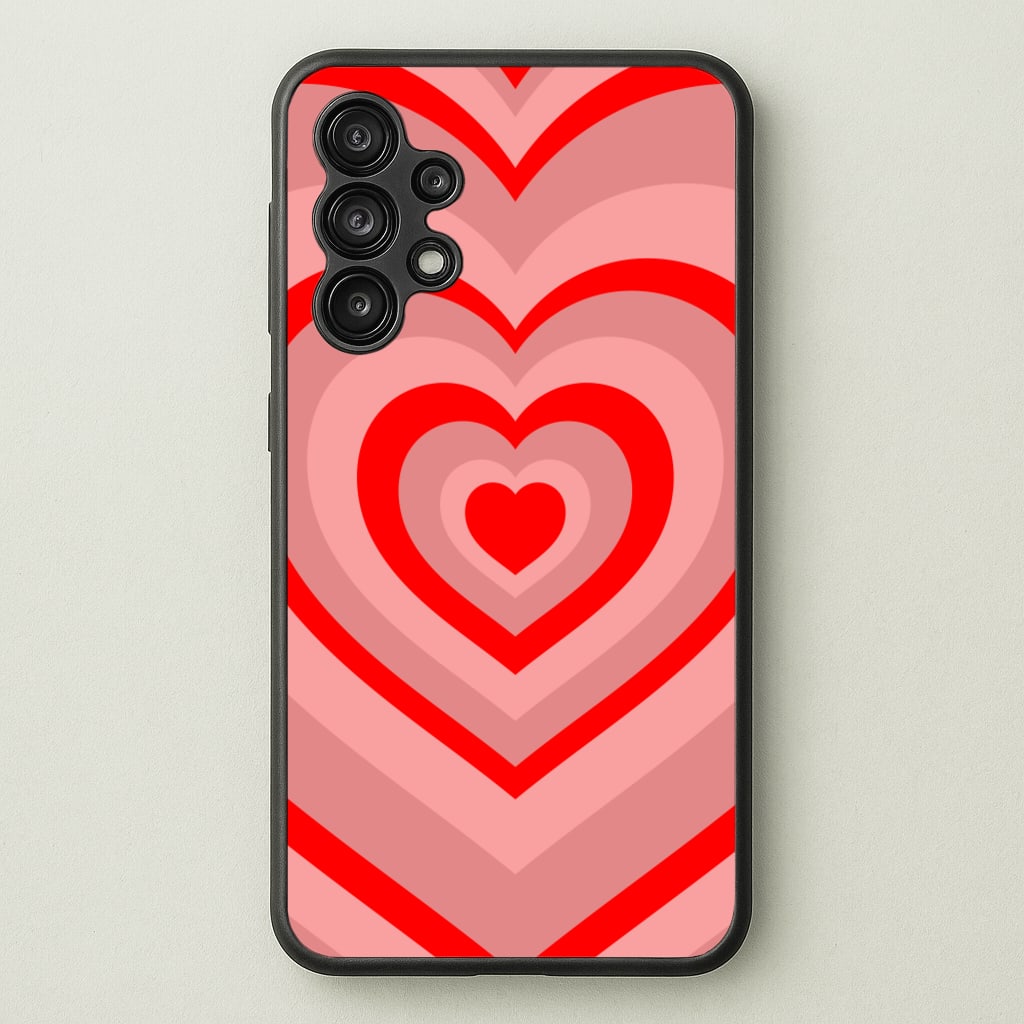 Red - Colourful Hearts - Colourful Hearts Phone Case for Galaxy A13
