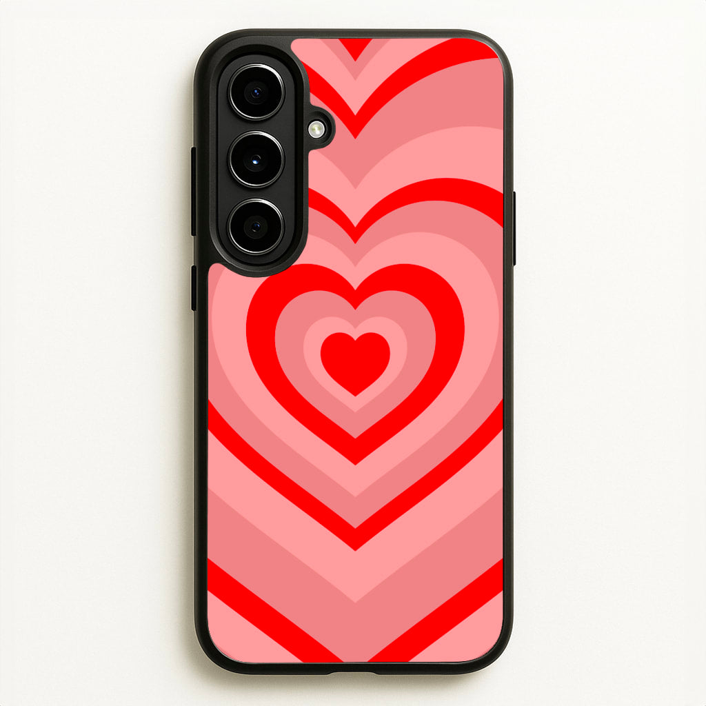 Red - Colourful Hearts - Colourful Hearts Phone Case for Galaxy A56