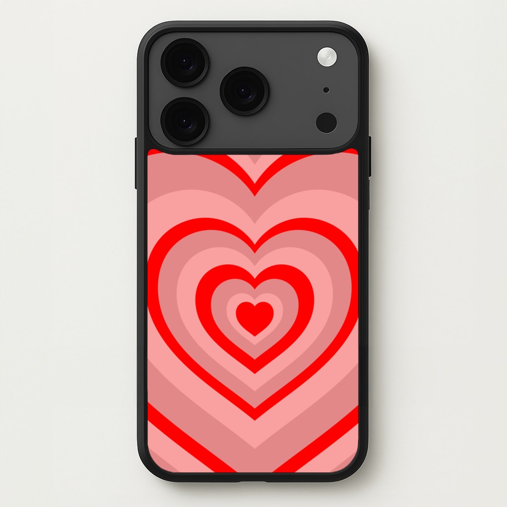Red - Colourful Hearts Phone Case for iPhone 17 Pro Max