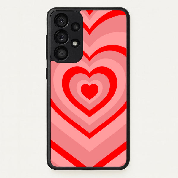 Red - Colourful Hearts - Colourful Hearts Phone Case for Galaxy A53