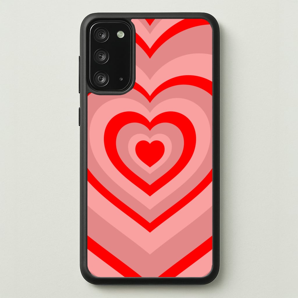 Red - Colourful Hearts - Colourful Hearts Phone Case for Galaxy Note 20