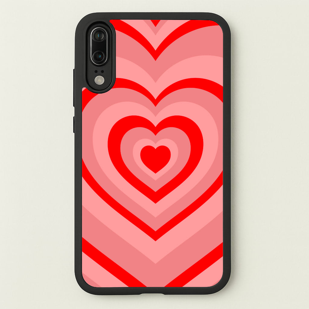 Red - Colourful Hearts - Colourful Hearts Phone Case for Huawei P20