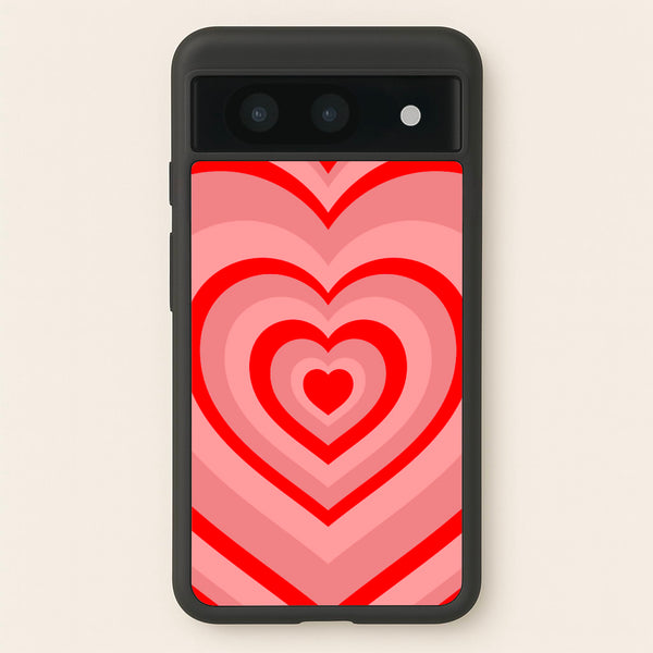 Red - Colourful Hearts - Colourful Hearts Phone Case for Google Pixel 8a