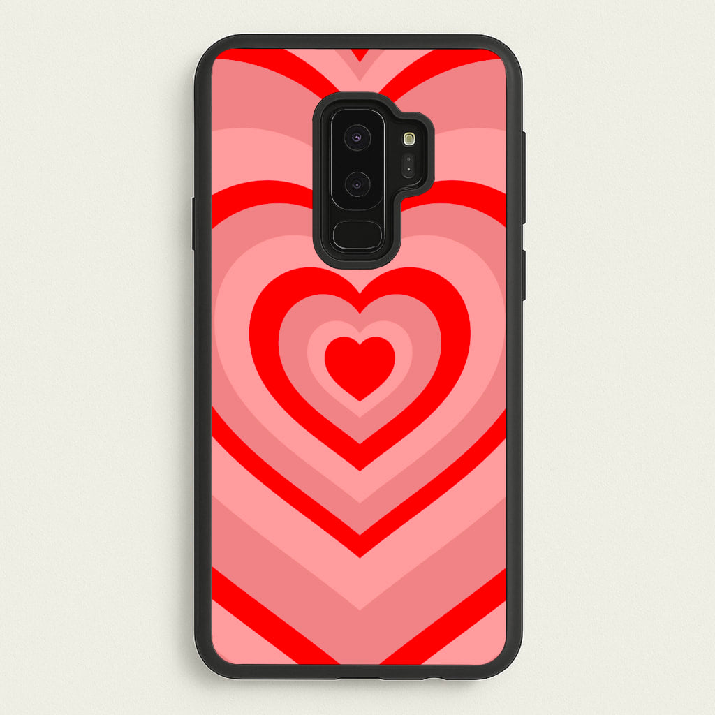 Red - Colourful Hearts - Colourful Hearts Phone Case for Galaxy S9 Plus