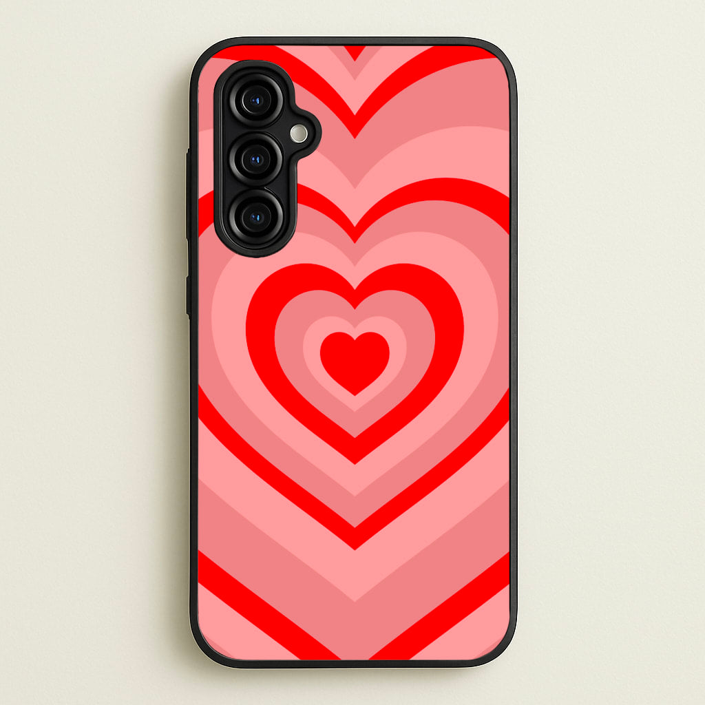 Red - Colourful Hearts - Colourful Hearts Phone Case for Galaxy A54