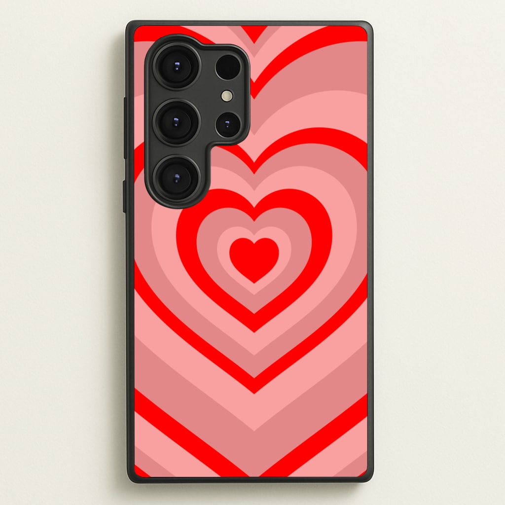 Red - Colourful Hearts - Colourful Hearts Phone Case for Galaxy S25 Ultra