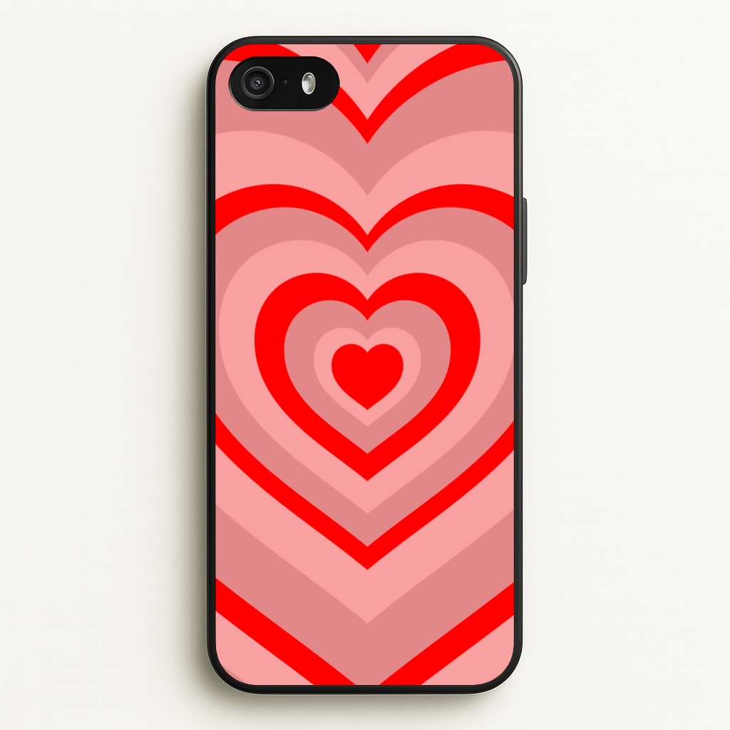 Red - Colourful Hearts - Colourful Hearts Phone Case for iPhone 5 / 5s / SE 2016