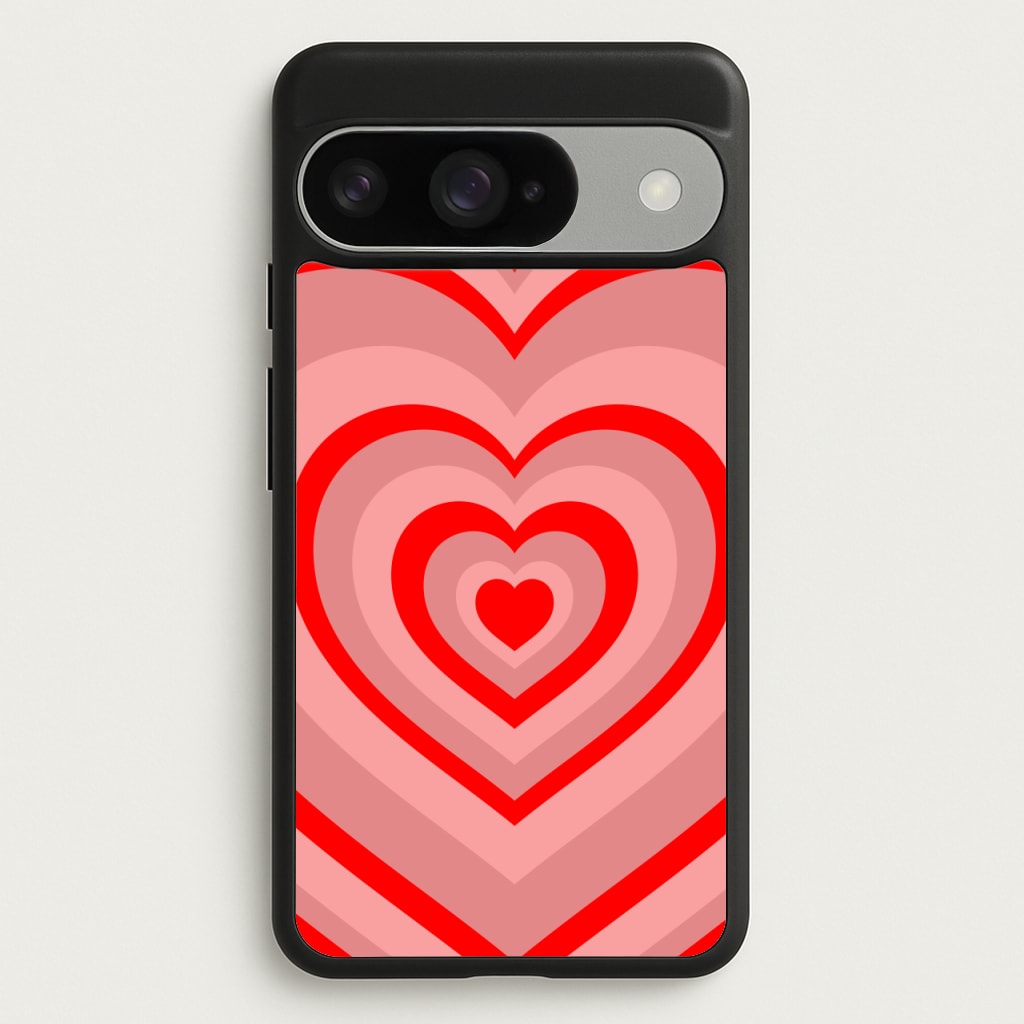 Red - Colourful Hearts Phone Case for Google Pixel 10 / 10 Pro