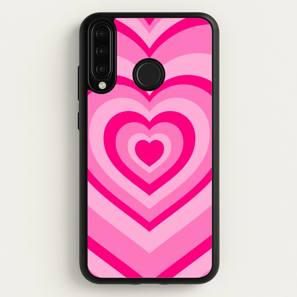 Pink - Colourful Hearts - Christmas Phone Case for Huawei P30 Lite