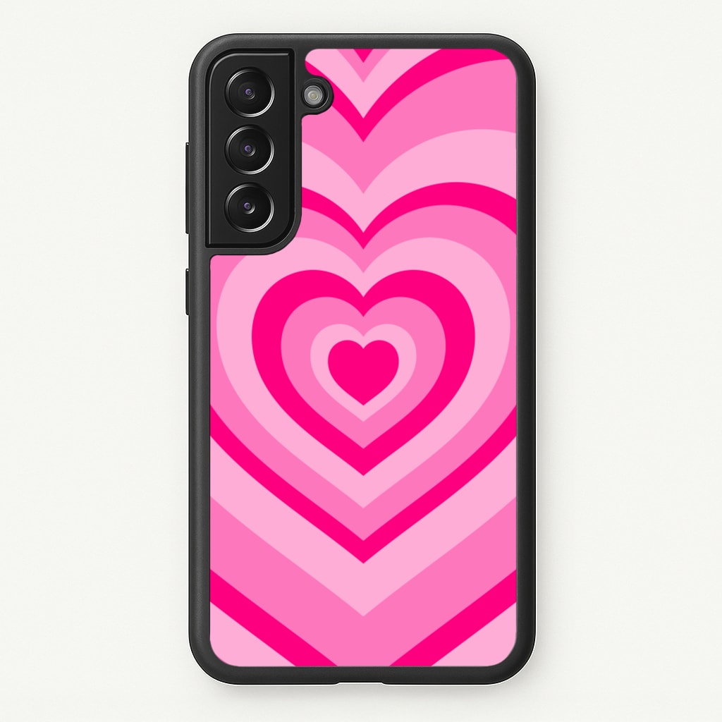 Pink - Colourful Hearts - Christmas Phone Case for Galaxy S21 Plus