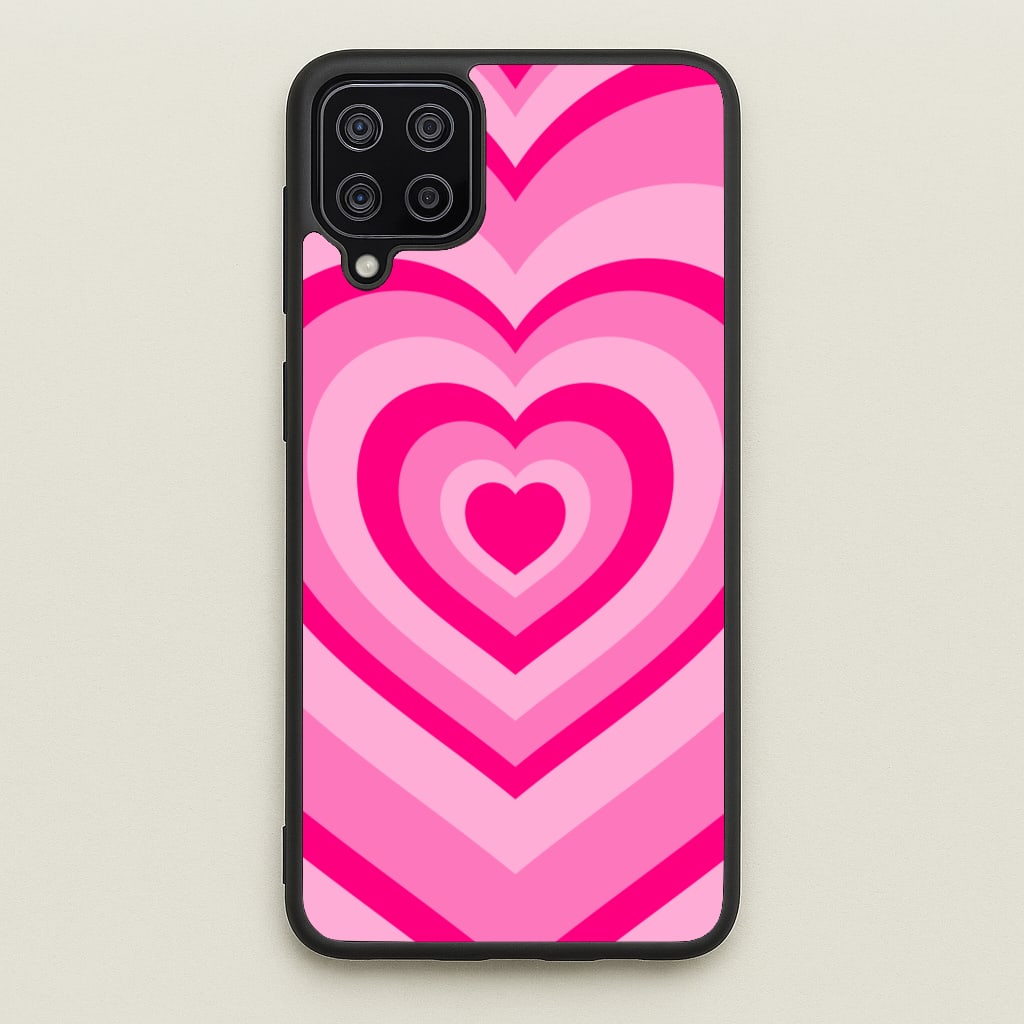Pink - Colourful Hearts - Christmas Phone Case for Galaxy A12