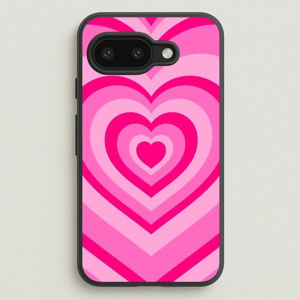 Pink - Colourful Hearts - Christmas Phone Case for Google Pixel 9a