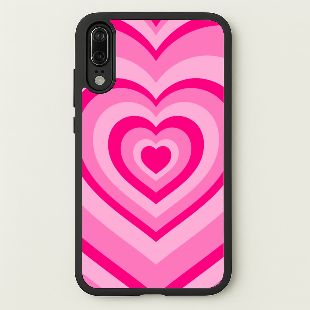 Pink - Colourful Hearts - Christmas Phone Case for Huawei P20