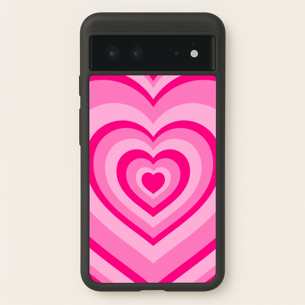 Pink - Colourful Hearts - Christmas Phone Case for Google Pixel 6