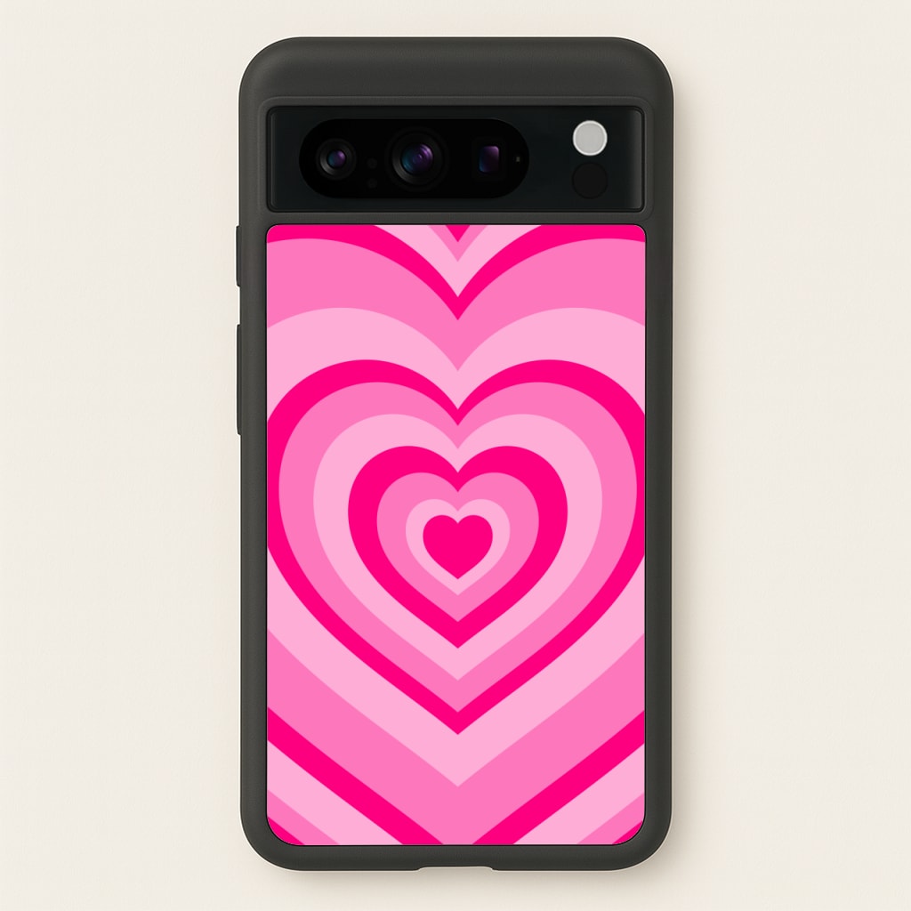 Pink - Colourful Hearts - Christmas Phone Case for Google Pixel 8 Pro