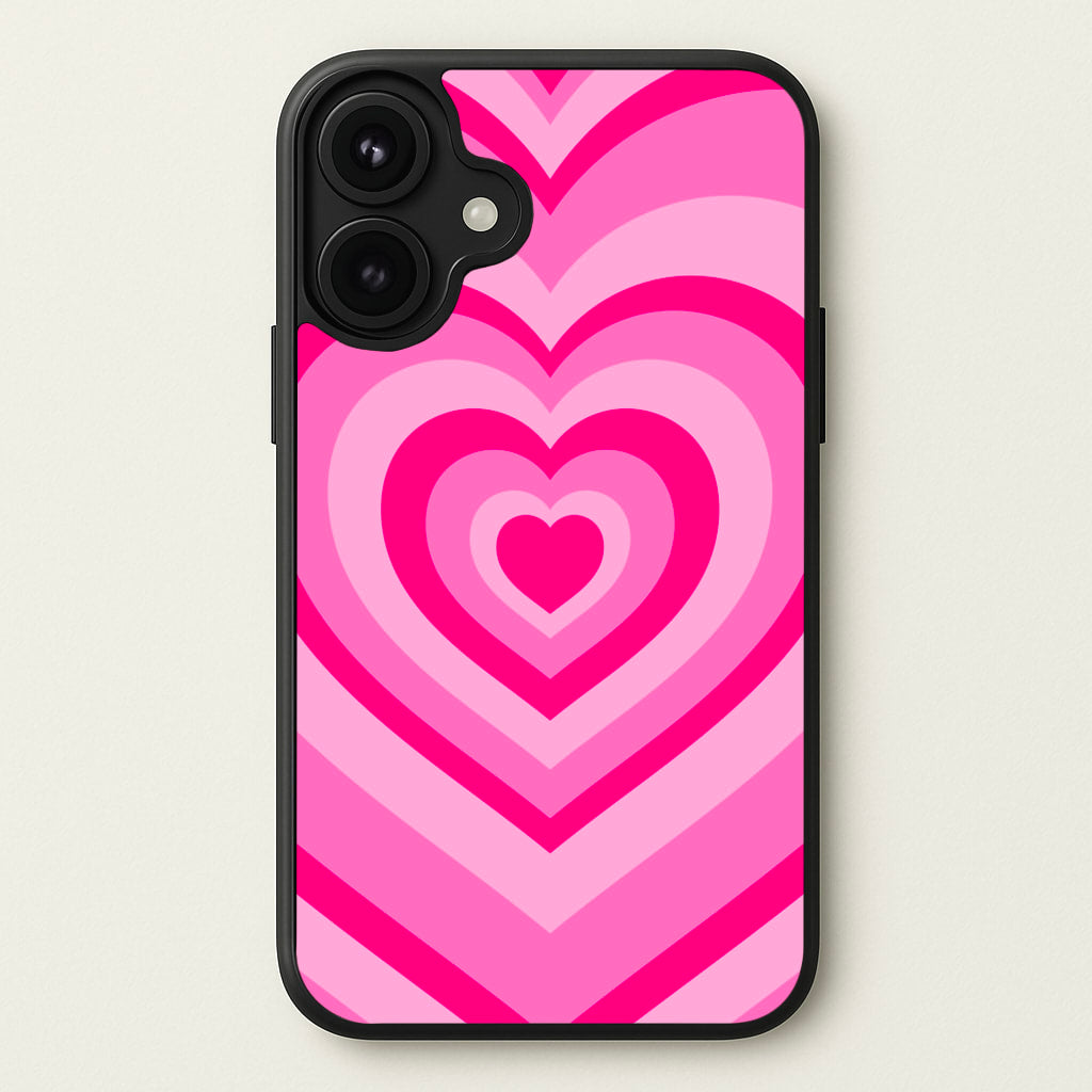 Pink - Colourful Hearts Phone Case for iPhone 17
