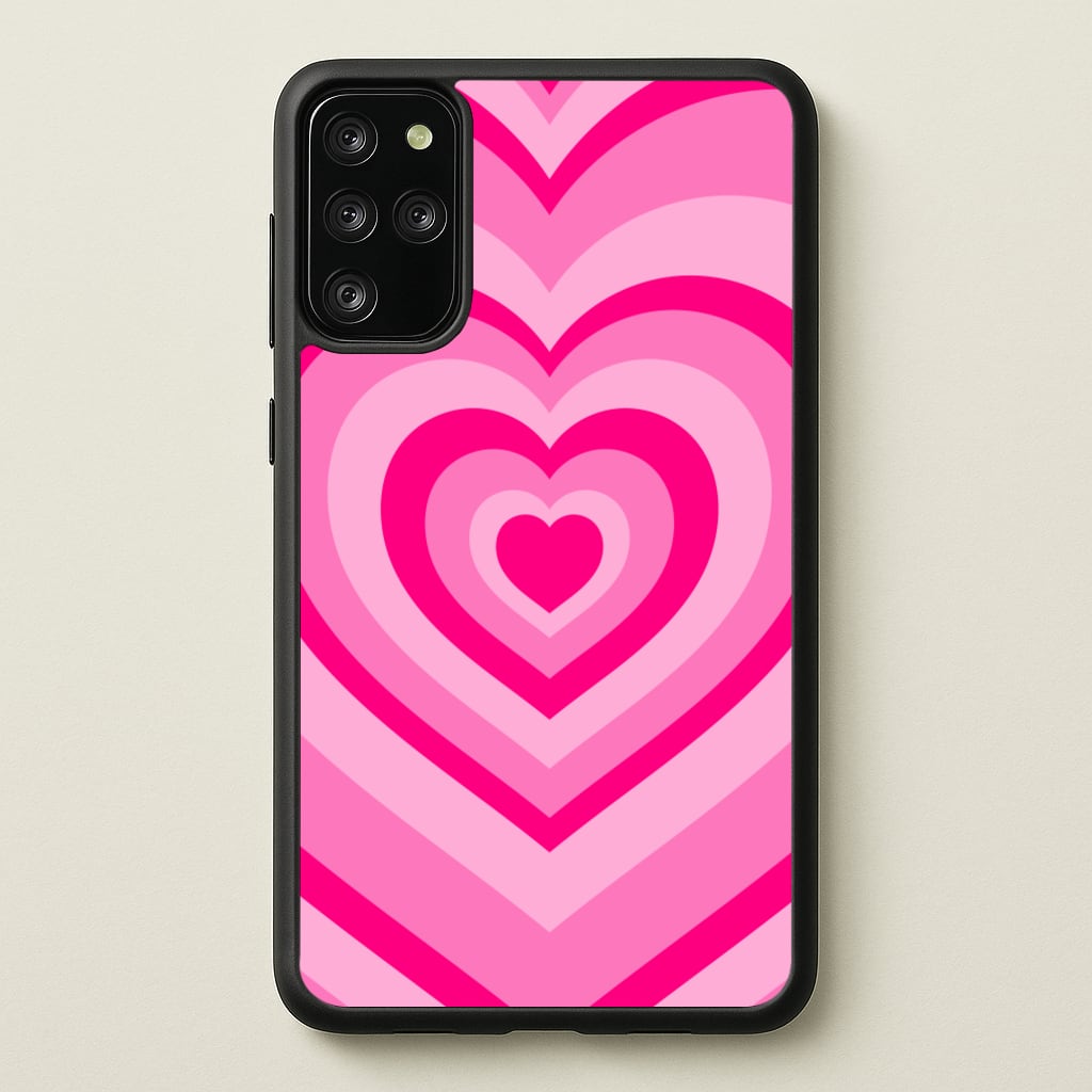 Pink - Colourful Hearts - Christmas Phone Case for Galaxy S20 Plus
