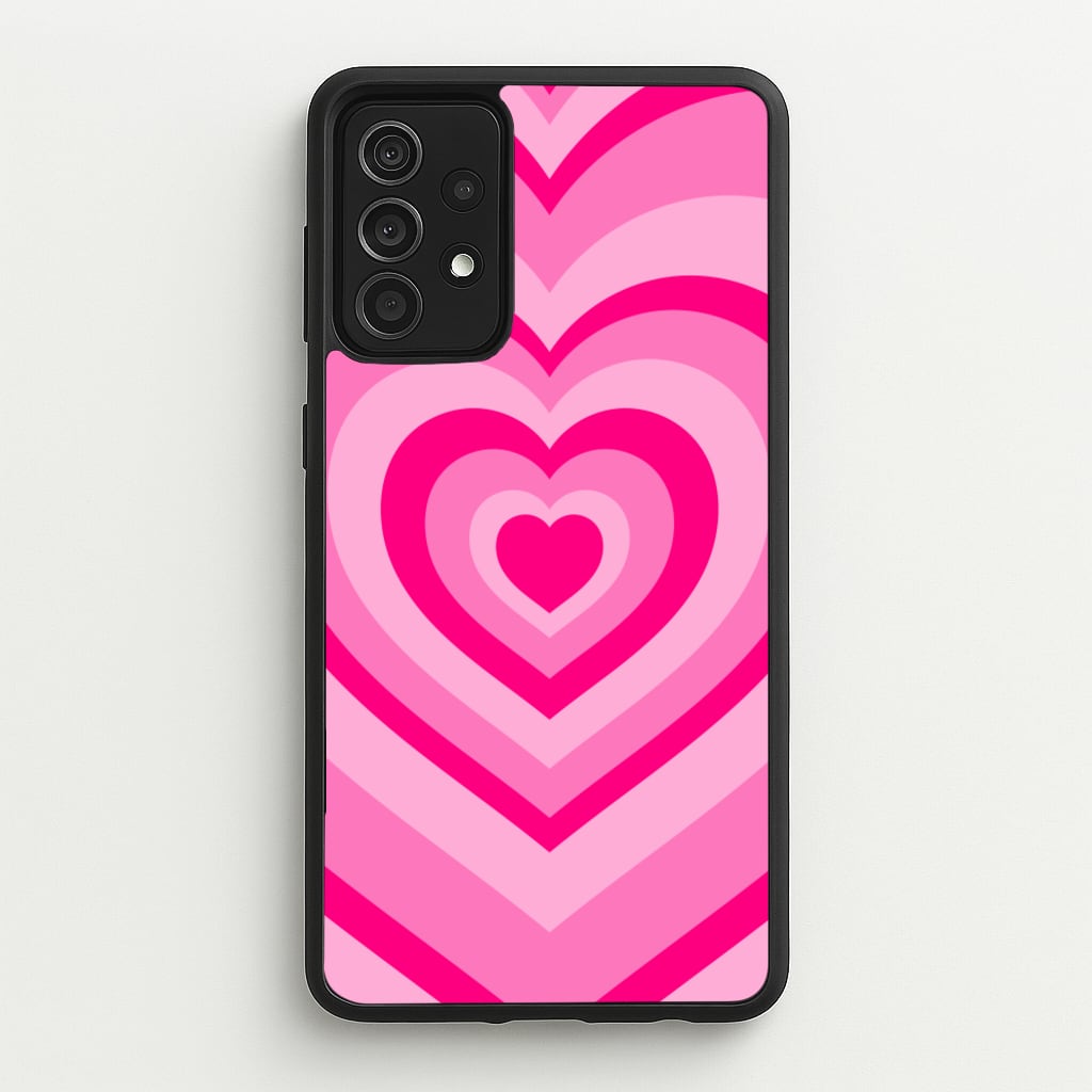 Pink - Colourful Hearts - Christmas Phone Case for Galaxy A52 / A52s